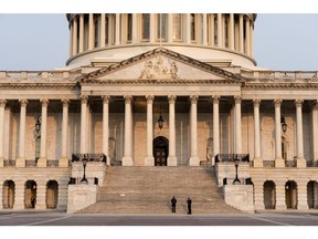 The US Capitol in Washington, DC, US, on Thursday, June 5, 2025. US House Speaker Mike Johnson said he is fighting to maintain the new $40,000 cap on state and local deductions in the draft tax bill now before the Senate, where Republicans are seeking to enact a less generous break.