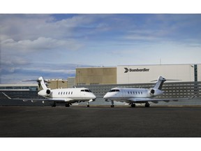 Challenger 3500 aircraft at Bombardier's facilities.