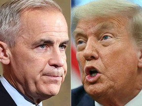 Mark Carney and Donald Trump