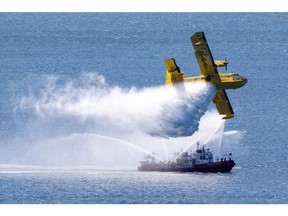 Ministry of Natural Resources CL-415 Water Bomber - Photo taken by PCardinal in 2024.