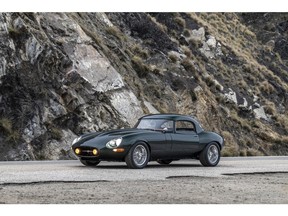 The ECD Automotive Design Series II Jaguar E-Type is a bespoke reimagining of the iconic British sports car, blending vintage design with modern engineering. Featuring a hand-built body, refined suspension, and a performance-tuned engine, it maintains the classic E-Type silhouette while delivering contemporary drivability. With custom craftsmanship throughout and subtle upgrades like improved cooling and modern amenities, this vehicle offers an analog driving experience elevated for today's roads -- equal parts heritage and innovation.