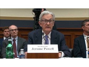 Federal Reserve Chair Jerome Powell reiterated to lawmakers that the central bank is in no rush to lower interest rates while waiting for more clarity on the economic impact of President Donald Trump's tariffs.