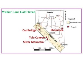 Project Locations in Nevada