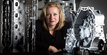 Linda Hasenfratz, chair of auto-parts manufacturing giant Linamar Corp., when she won EY Entrepreneur of the Year in 2014.