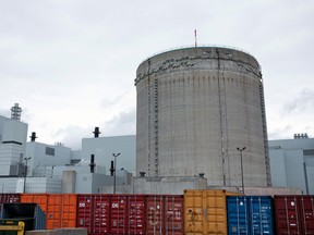 The emergency vacuum building south of the reactor site at the Darlington Nuclear generating station in Bowmanville, Ont.