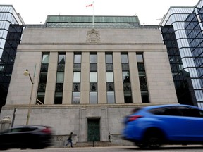 The Bank of Canada is seen in Ottawa, on Wednesday, April 16, 2025.