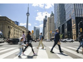 Pedestrians in Toronto.
