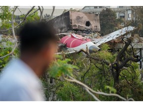 The crash site of Air India Flight 171 in Ahmedabad, India, on June 13.