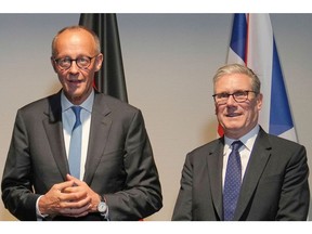 Merz and Starmer at the NATO summit in The Hague in June.