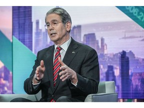Scott Bessent, US treasury secretary, during a Bloomberg Television interview in New York, US, on Monday, June 30, 2025. Bessent indicated it wouldn't make sense for the government to ramp up sales of longer-term securities given where yields are today, though he held out hope that interest rates across maturities will be falling as inflation slows.