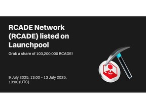 Bitget Lists RCADE Network (RCADE) for Spot Trading with 124,440,000 in Token Rewards
