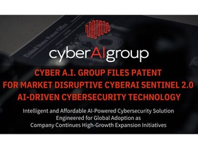 Intelligent and Affordable AI-Powered Cybersecurity Solution Engineered for Global Adoption as Company Continues High-Growth Expansion Initiatives Advanced with Technology Team Led by Dr. Peter Morales Delivering Global Market Disruptive Technology