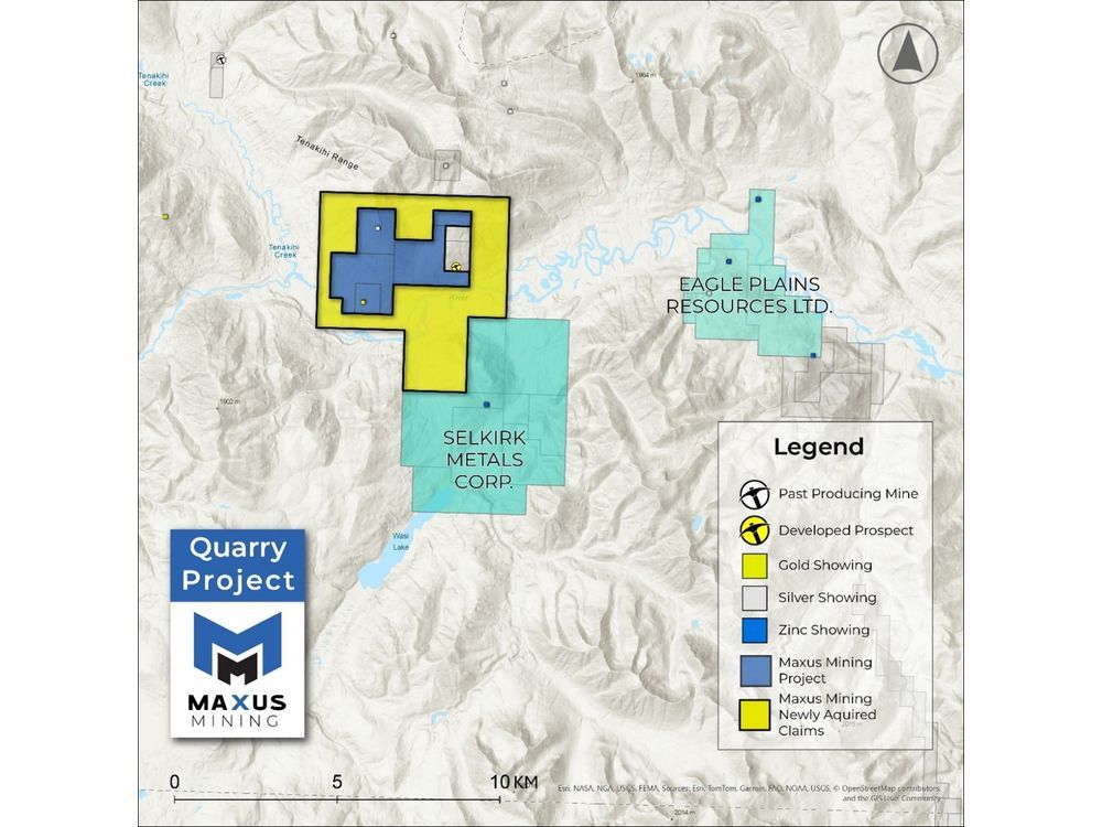 Maxus Mining Expands Land Holdings at the Quarry Antimony Project in British Columbia, Canada