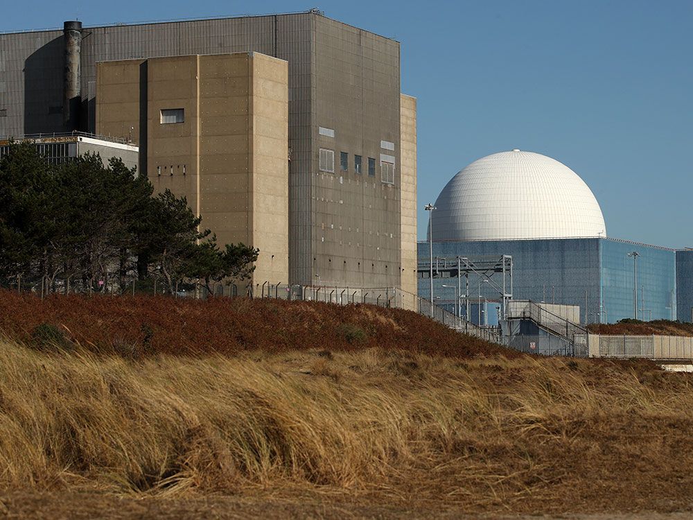 The Sizewell B nuclear power station is seen near the beach in Sizewell, England. The Caisse de dépôt is taking a 20 per cent stake in the Sizewell C station.
