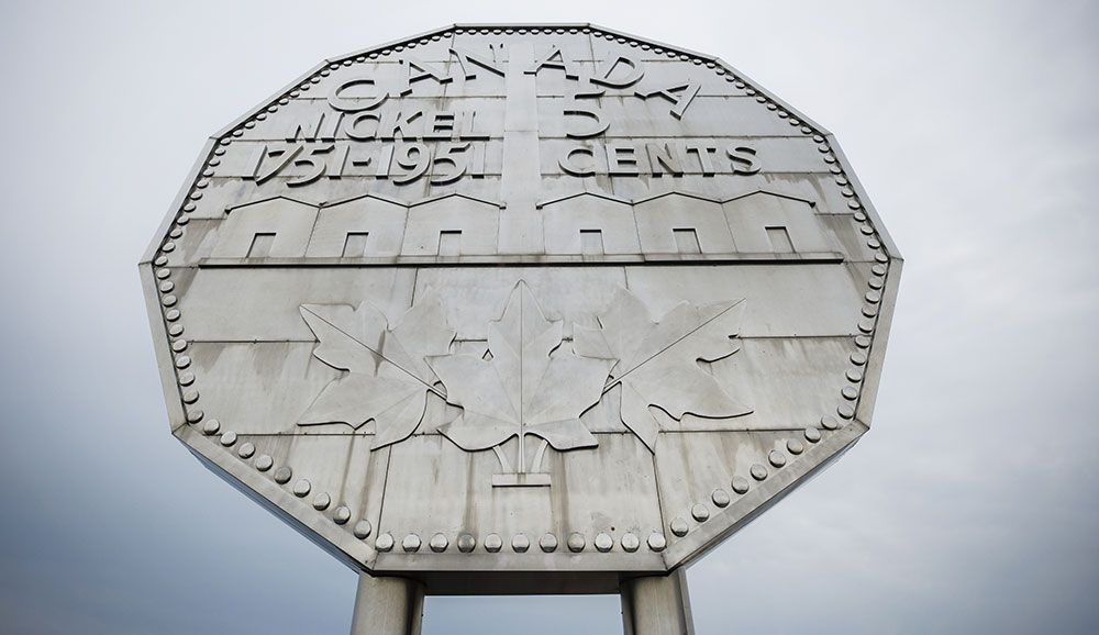 The Big Nickel at the Dynamic Earth science museum in Sudbury, Ontario. Nickel is critical for the transition away from fossil fuels, as it is used in EV batteries. Sudbury is home to a concentration of smelters, refineries and mills. The Big Nickel at the Dynamic Earth science museum in Sudbury, Ontario. Nickel is critical for the transition away from fossil fuels, as it is used in EV batteries. Sudbury is home to a concentration of smelters, refineries and mills.