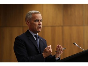 Mark Carney, Canada's prime minister, during a news conference in Ottawa, Ontario, Canada, on Wednesday, July 30, 2025. Carney said that trade negotiations with the US are ongoing and may not be concluded by August 1.