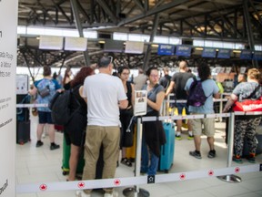 This is the 14th straight month that air transportation prices decreased year-over-year, although they dropped to a lesser extent than in the three months prior, including a 10.6 per cent decrease in July.
