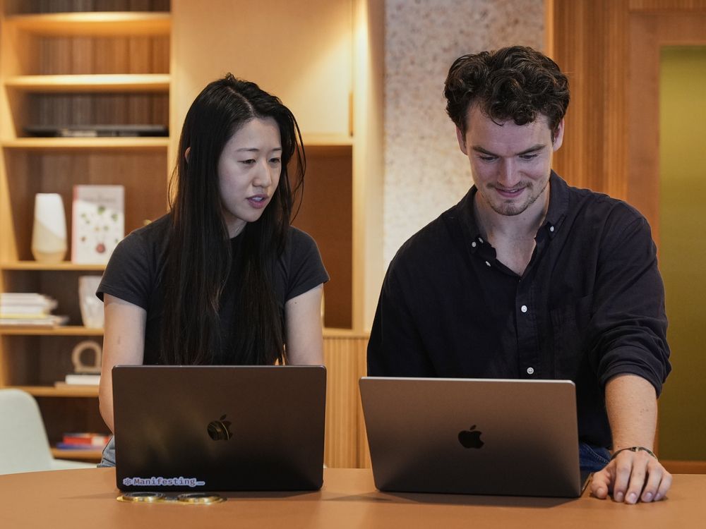 Anthropic employees like Claude code product manager Cat Wu, left, and Alex Albert, head of Claude relations, are also working to build a better version of the Opus model, expected to come out later this year.