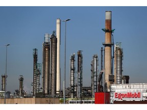 Exxon Mobil Corp.'s refinery in Rotterdam.