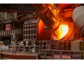 A Thyssenkrupp Steel Europe steel plant in Duisburg, Germany.