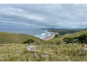 A stretch of South Africa's Wild Coast, site of a legal battle over oil exploration between Shell and environmental groups.