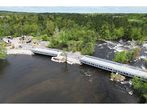 Acrow Bridge in service in Lanark County, Ontario