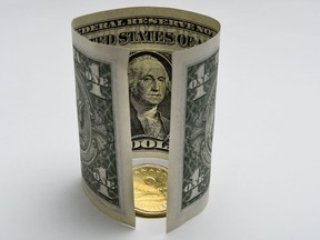 US and Canadian dollars