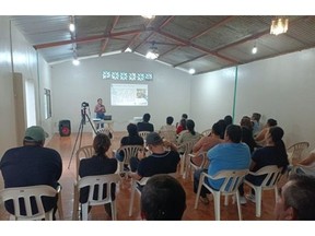 Community Information Session on the Ecuador Environmental Management Plan.