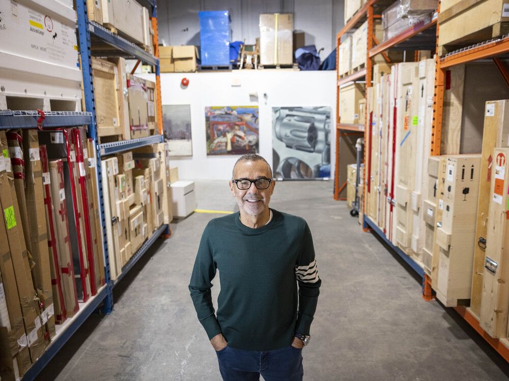  Realtor, art collector and patron Bob Rennie at his Vancouver, B.C. warehouse.