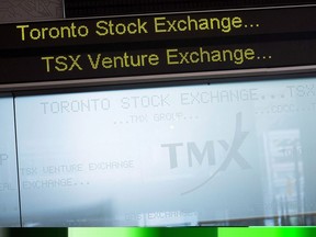 The Toronto Stock Exchange Broadcast Centre is shown in Toronto on Friday June 28, 2013. Tom Kloet, the head of the TMX Group, has worked to build the exchange into a global, diversified brand.