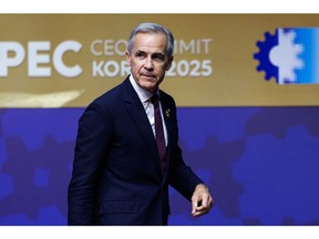 Mark Carney in Gyeongju, on Oct. 31.