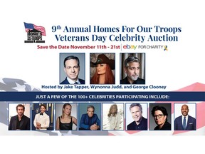 Industry icons unite to raise funds to build specially adapted custom homes nationwide for severely injured post-9/11 Veterans.