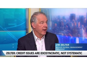 Apollo Global Management President Jim Zelter discusses the state of the credit market and money being invested in AI data centers.