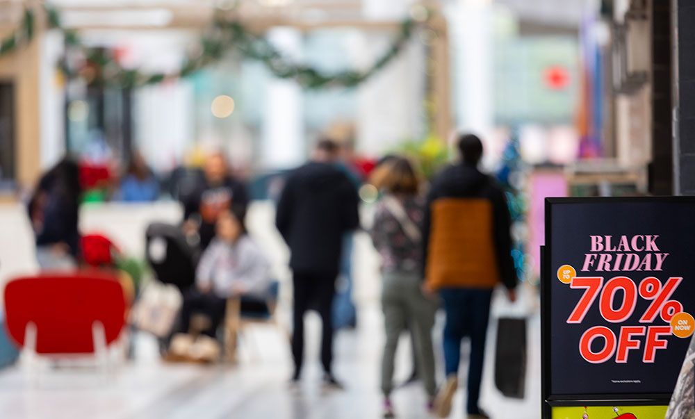    Black Friday deals were advertised in London, Ontario last week. Discounts are even more important to shoppers this year.