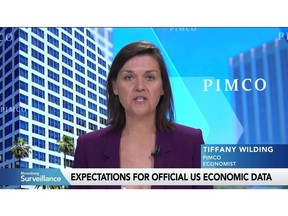Tiffany Wilding, economist at Pacific Investment Management Co. (Pimco), says the labor market is slowing but not falling off of a cliff. Speaking on