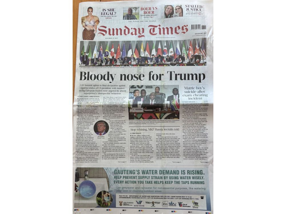 Trump Turns South Africa’s G-20 into Tale of Two Summits