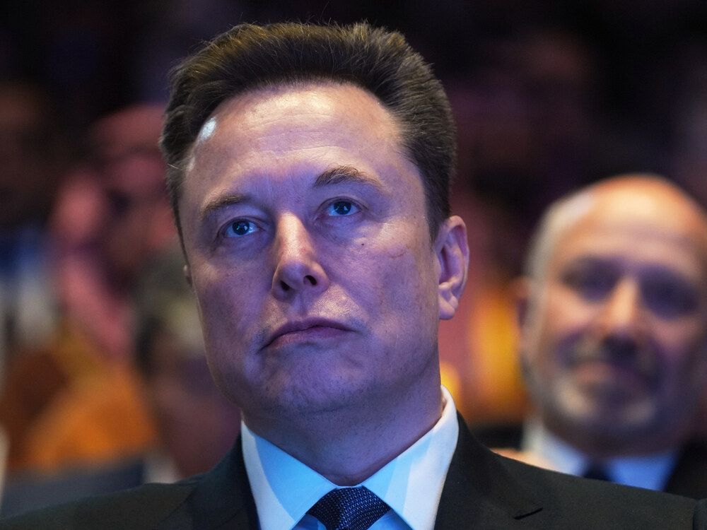 Elon Musk attends the Saudi Investment Forum at the Kennedy Center on Nov. 19, 2025, in Washington.