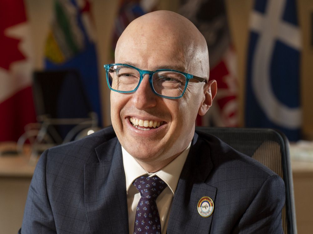 Mayor Andrew Knack year end interview on Thursday, Dec. 18, 2025 in Edmonton.