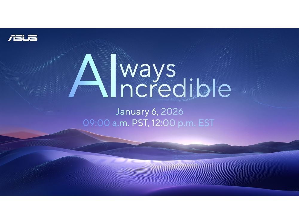 ASUS Announces Always Incredible Virtual Launch Event for CES 2026