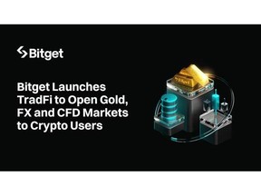 Bitget Launches Gold, Forex and Commodities Markets for Crypto Users