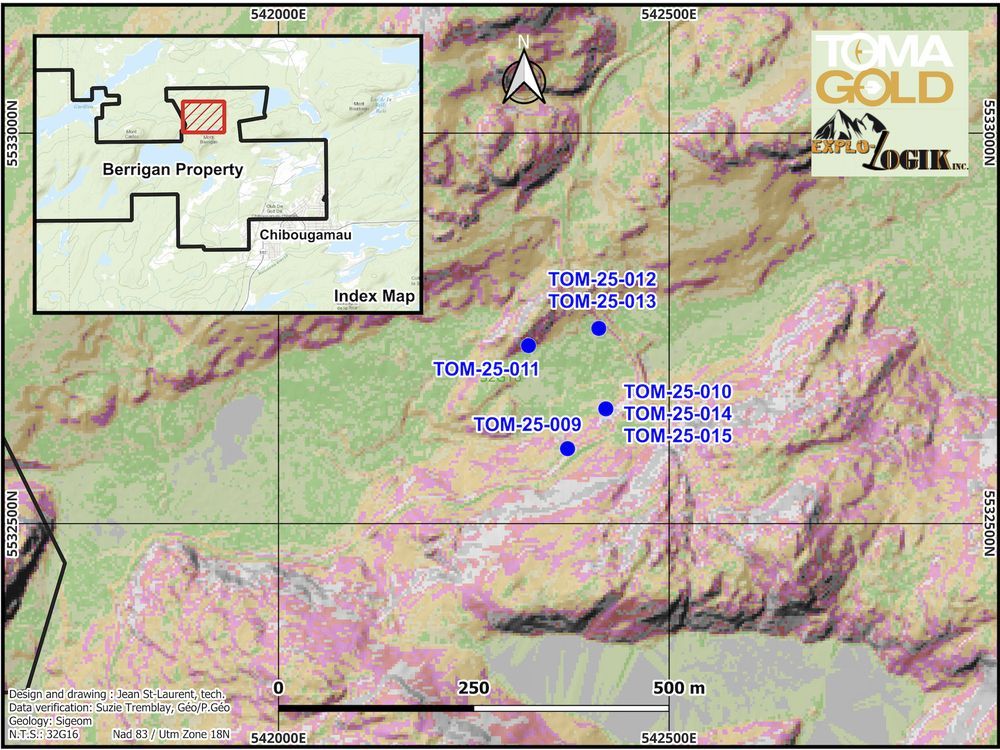 TomaGold Intercepts 6.68% ZnEq (1.57 g/t AuEq) over 48.05 Metres, including 39.03% ZnEq (9.15 g/t AuEq) over 2.90 Metres at Berrigan Mine and Identifies a Major Hydrothermal Footprint
