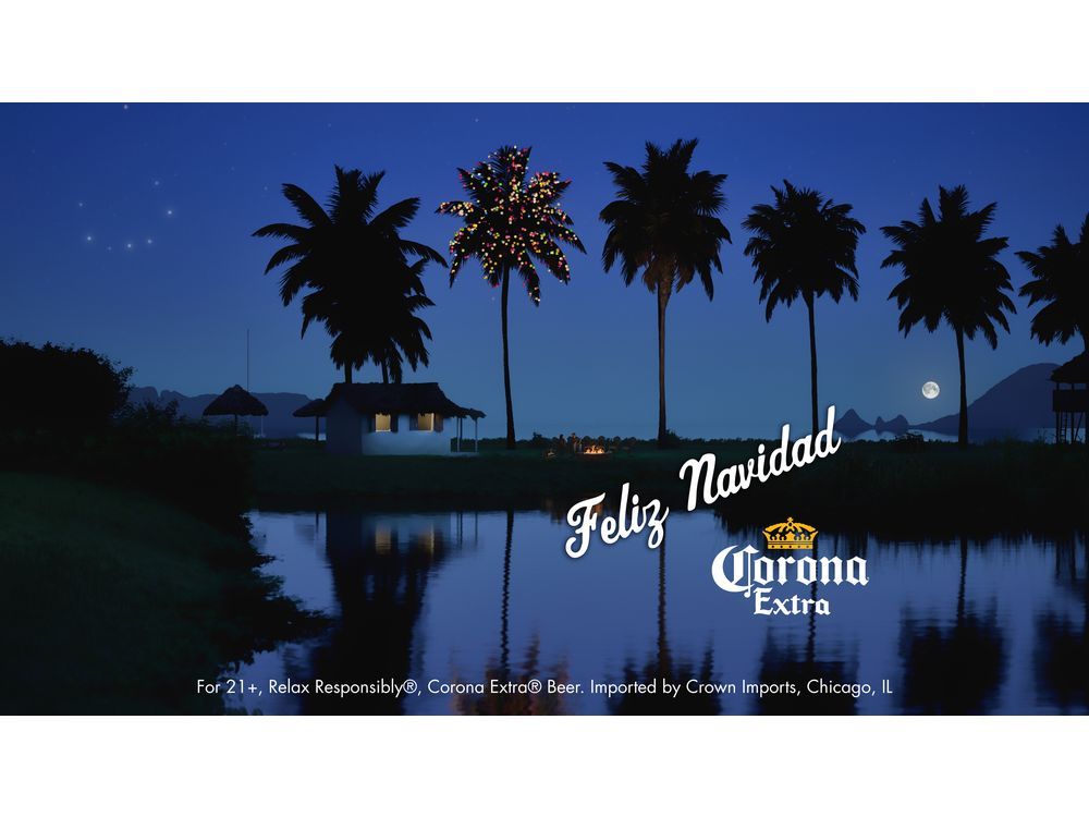 Corona Celebrates 35 Years of O'Tannenpalm with New Beach Yule Log Video
