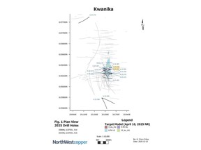 Plan View of 2025 Program Drill Hole Location