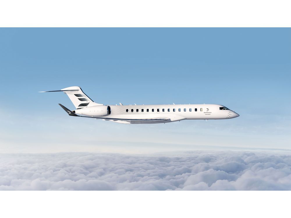 Inflight Bombardier Global 8000