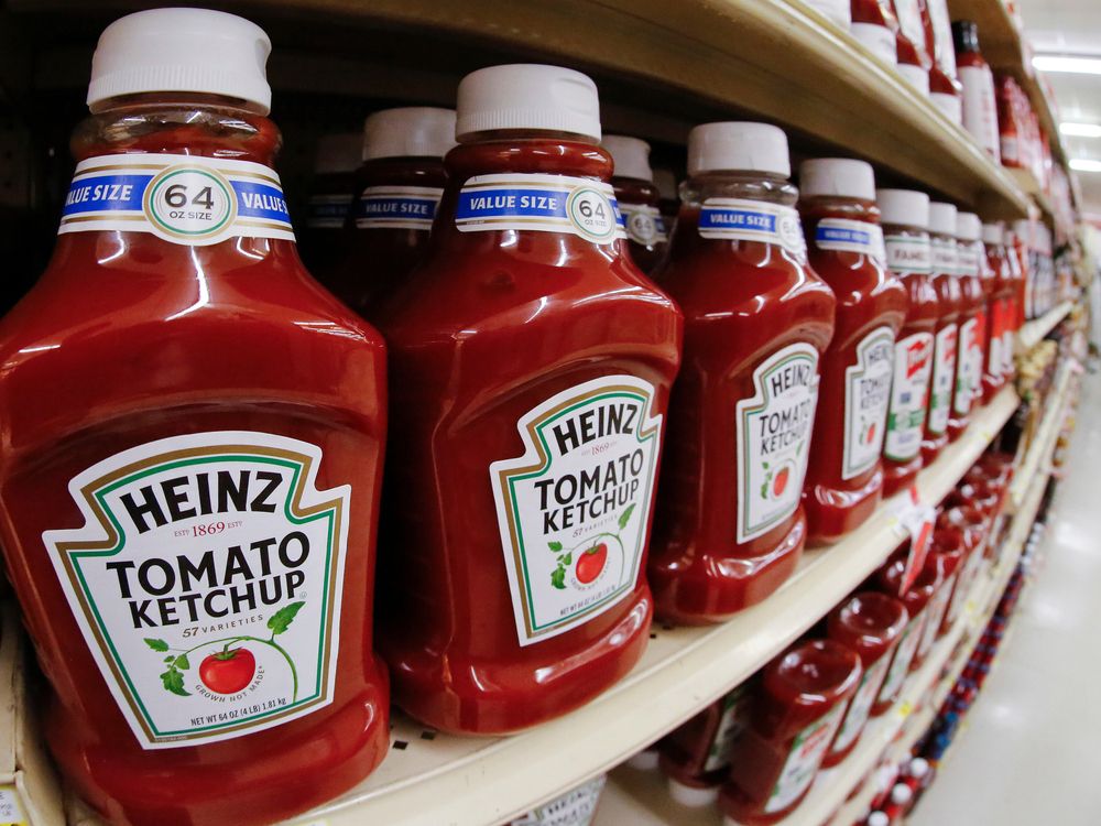 Heinz ketchup on display in a market in Pittsburgh, Pa.