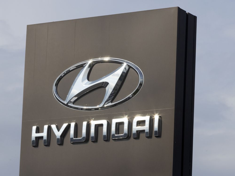 Hyundai dealership signage in Mississauga on June 10, 2025.