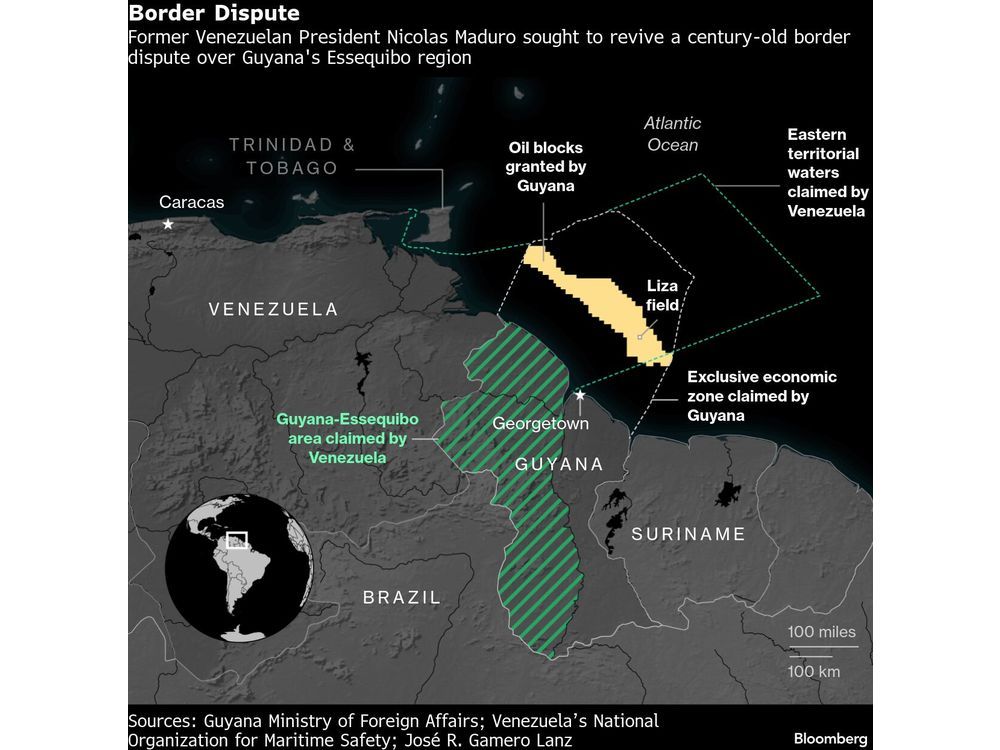 Maduro’s Fall Defuses Border-Conflict Risk for Oil-Rich Guyana