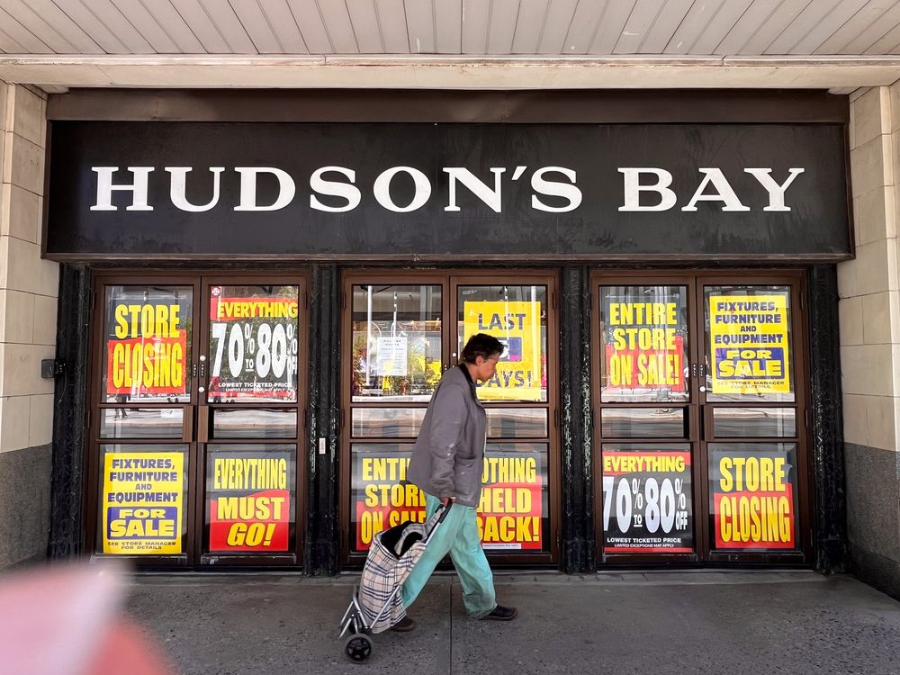 The downtown Calgary Hudson’s Bay Co. store in its final few days before closing.