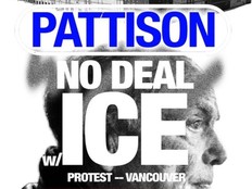 An image posted on Instagram by BC Green Party Leader Emily Lowan advertises a protest scheduled for Vancouver on Friday Jan. 30 calling for a boycott of Canadian investor Jim Pattison’s companies after news that his real estate division was about to sell a Virginia property to Washington’s ICE.