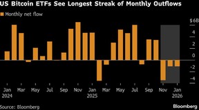 US Bitcoin ETFs See Longest Streak of Monthly Outflows